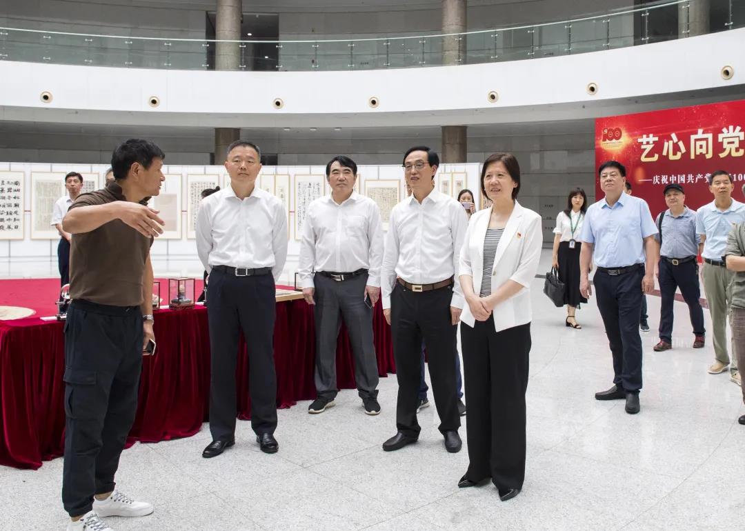 “艺心向党•文艺为民”｜庆祝中国共产党成立100周年书法美术摄影民间文艺作品展在合肥举办(图4)